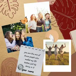 Best Friend Photo Collage For Instagram Post