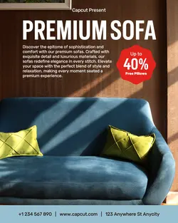 Premium Sofa Sale Promotion Instagram Post