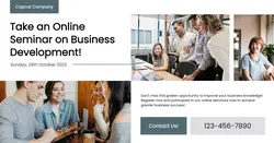 Business Seminar Facebook App Ad