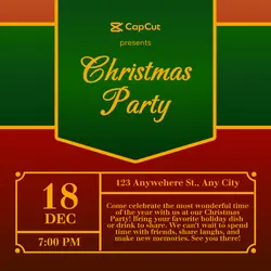 Christmas Party Invitation Instagram Post