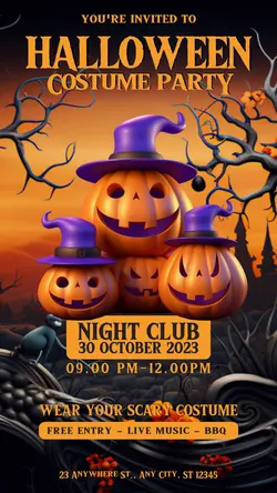 Halloween Invitation event Tiktok