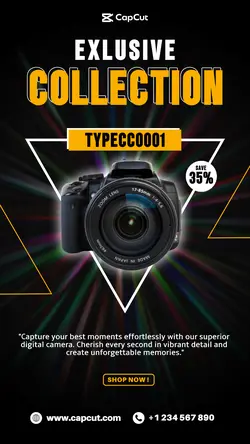 Electronics Camera Display Instagram Story Black