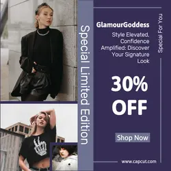 Glamour Fashion Sale Promotion Instagram Post