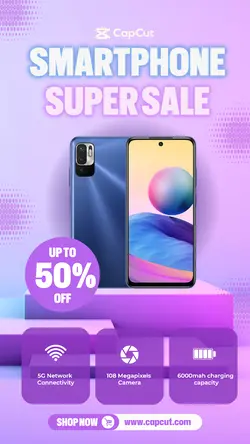 Smartphone Super Sale Template 