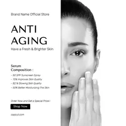 Beauty and Personal Care Promotion Anti Aging Instagram Post