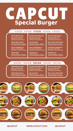 food and Beverage sales promotion instagram story burn yellow