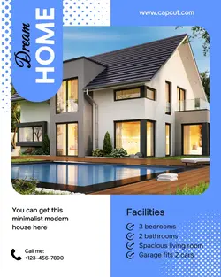 Dream home product display blue instagram potrait