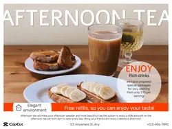 Life Afternoon Tea Promotion Creativity