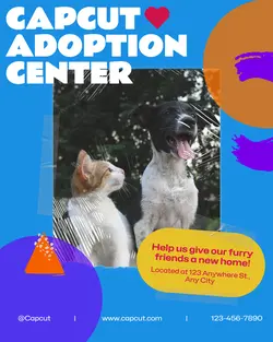 Capcut Adoption Center Poster