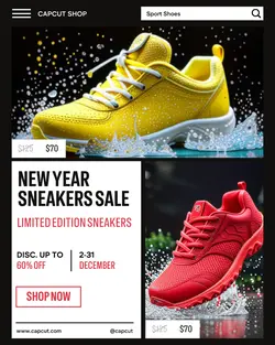 New Year Sneakers Sale Promotion
