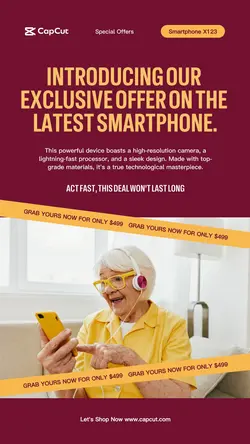 Electronic Special Offer Tiktok Post