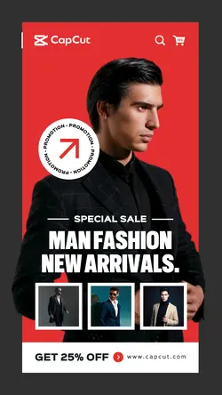 Man Fashion New Arrivals Promotion Instagram Story