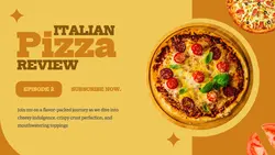 Orange Modern Pizza Review Youtube Thumbnail