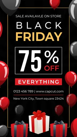 Black Friday Sale Instagram post 