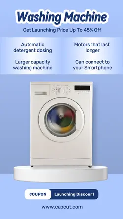 Electronics Washing Machine Promotion Instagram Story
