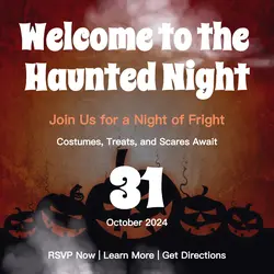 Welcome Haunted Night Instagram Post