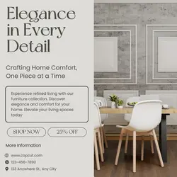 Green Grey Simple Furniture Product Display
