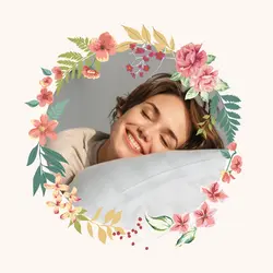 Self-media Avatar Frame Display Flower(cc web)