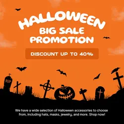 Orange Halloween Event Promotion Instagram Post