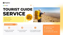 Travel mountaineering show simple style