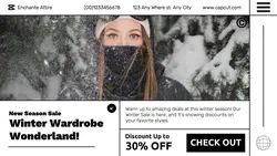 Fashion Winter Wardrobe Promotion Twitter Post