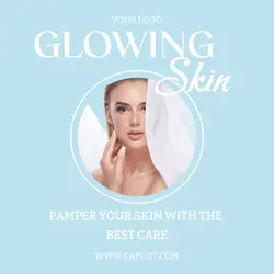 Glowing Skin Product Display Instagram Post