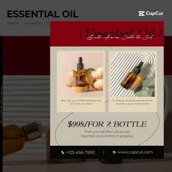 Beauty Essential Oil Details Minimalistic