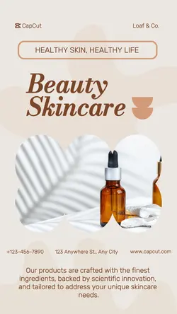 Beauty Skincare Product Display