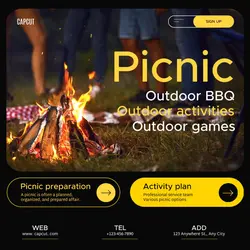 Entertainment Picnic Branding Minimalist 