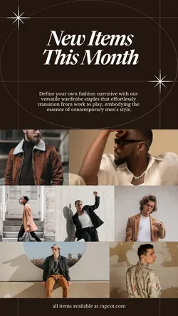 7 Multi-product Image + Men's Clothes Warm Earthy