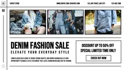 Fashion Denim Promotion Twitter Post