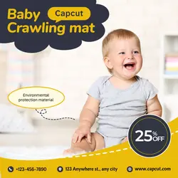 Maternal and infant care Baby crawling mat cute