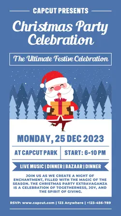 Christmas Party Celebration Promotion TikTok Post