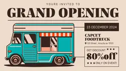 FOOD AND BEVERAGE GRAND OPENING FOODTRUCK