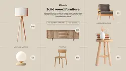 Household Wood Furniture Promotion Minimalist