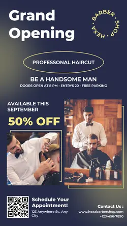 Barbershop Promotion Instagram Story
