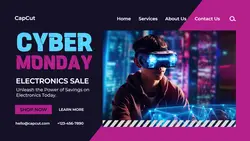 Cyber Monday Electronics Promotion for Web