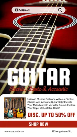 Guitar Product Sale Promotion TikTok