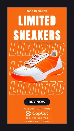 Limited sneakers promotion tiktok post