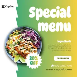 Special Menu Instagram Post