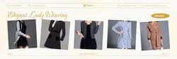 clothing Women's clothing show simple style