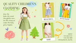 Clothing children's clothing showcase cute style