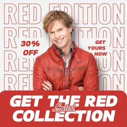 Fashion Red Jacket Instagram Post Simple Edition