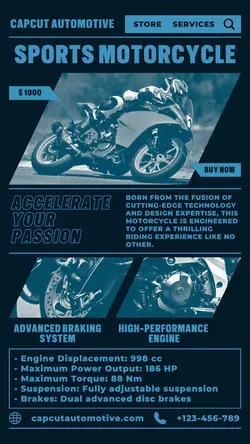 Other Sport Motorcycle Product Display Insta Story