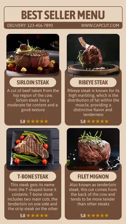 Best Seller Menu Template Instagram Story