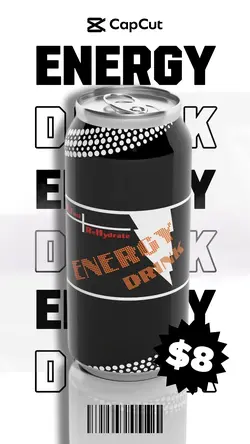 Energy Drink Product Display Beverage