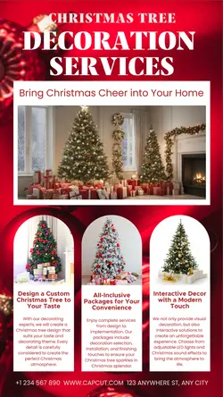 Christmas Tree Decoration Services Instagram Story