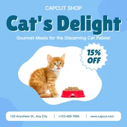 Cat Food Promotion Instagram Post