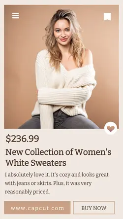 Fashion Women's Sweaters Instagram Story