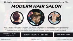 HAIR SALON DISPLAY PROMOTION FB COVER